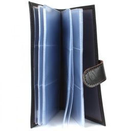 Визитница Croco-В-204 (с хляст, 3х рядная 72 карты) натуральная кожа коричневый тем орфей (207) 205835  фото 3