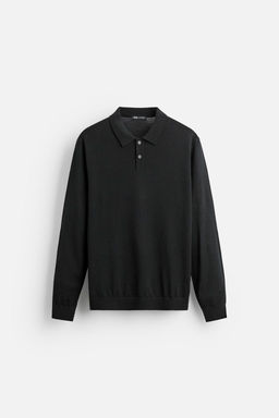 MERINO WOOL KNIT POLO SHIRT - Zara фото 6