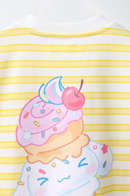CAMISETA RAYAS CINNAMOROLL  SANRIO / Amarillo