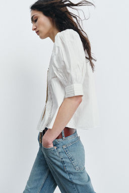 ZW COLLECTION LACE BLOUSE - Zara фото 11