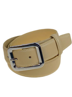 Ремень женский из натуральной кожи, цвет бежевый
