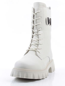 04-PAX27-2Z MILK Ботинки зимние женские (натуральная кожа, 100% шерсть)
