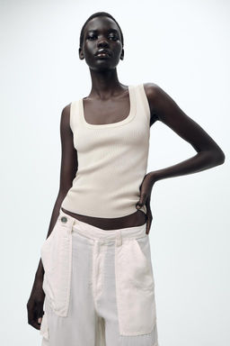 PLAIN KNIT TOP - Zara фото 3