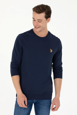 U. S. Polo Assn / Мужской темно-синий свитшот с круглым вырезом - U.s. polo assn фото 10