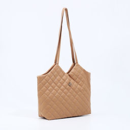 Сумка-шопер женская на магните, размер 30×9×29 см, бежевая