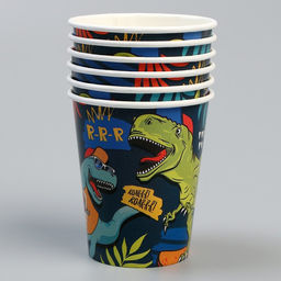 Стакан бумажный Джунгли, 250 мл, в наборе 6 шт.