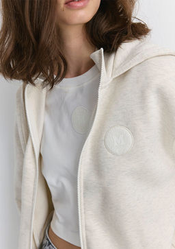 Mavi Patch Logo Fermuarl? Bej Sweatshirt  фото 5