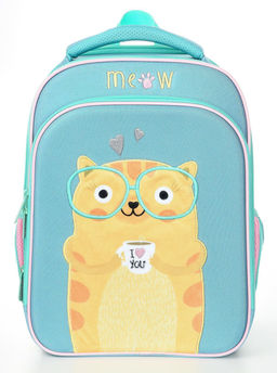 Рюкзак Schoolformat Clever cat, модель ERGONOMIC 2А4K, жесткий каркас, двухсекционный, 38х...
