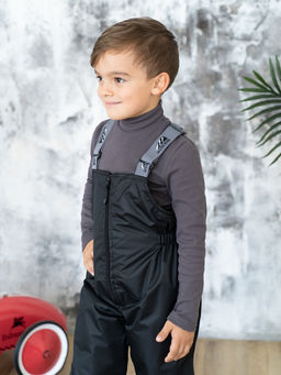 Полукомбинезон демисезонный черный (122-128, 64)
