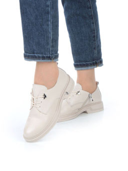 03-HP9960M BEIGE Полуботинки женские (натуральная кожа) - Фабричный китай фото 2