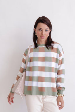 11717 Джемпер в клетку - Martichelli фото 12