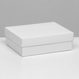 Цена за 5 шт. Коробка складная, крышка-дно, белая, 16,5 х 12,5 х 5,2 см