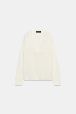 JERSEY PUNTO ESCOTE PICO / Crudo - Zara фото 7