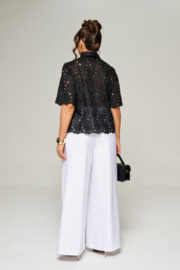 Комплект 6323 чёрный+белый, Брюки, Блуза - B&F фото 7
