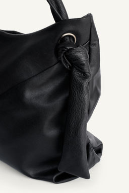 BOLSO SHOPPER PIEL / Negro - Zara фото 7