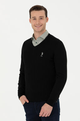 Мужской черный базовый свитер Неожиданная скидка в корзине - U.s. polo assn фото 10
