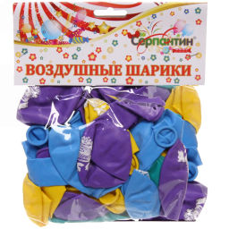 Воздушные шары 50 шт, 10"/25см "Сундук с сокровищами", (микс)