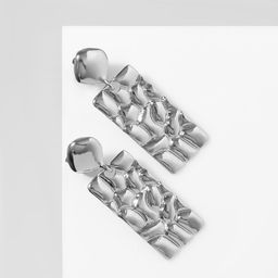 Клипсы висячие Лёгкость пластина, цвет серебро