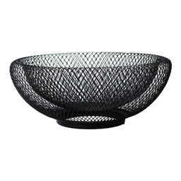 Корзина для фруктов (фруктовница) металлическая Walmer Mesh, 25 см, цвет черный