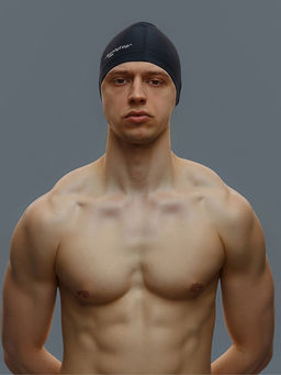 Шапочка для плавания взрослая ONLYTOP Swim, тканевая, обхват 54-60 см