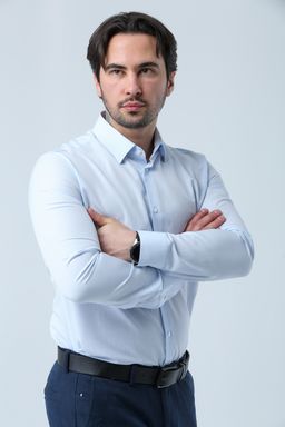 Мужская рубашка 22-11-б-10 - Nicolo angi фото 3