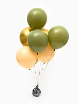 Воздушные шары латексные 12" "Оливковый микс" набор 25 штук