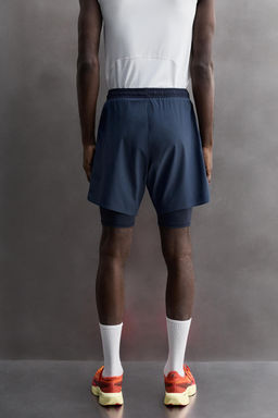 PANTALONES CORTOS ENTRENAMIENTO 2 EN 1 B?SICOS / Marino