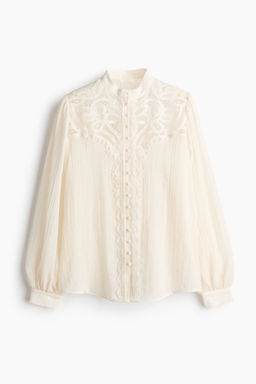Blusa con canes? de encaje