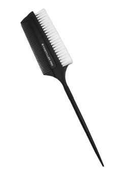 Kristaller Профессиональный гребень для волос комбинированный AC577, карбон, черный, 22 см