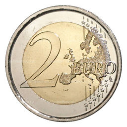 Монета 2 евро 2012 года Испания 10 лет евро наличными