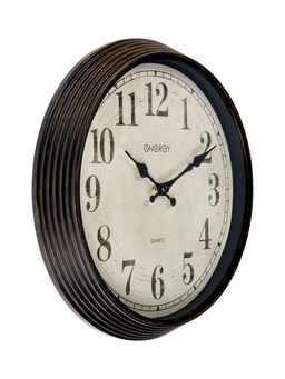 Часы настенные ENERGY ЕС-155, интерьерные, d=30.5 см, плавный ход, коричневые