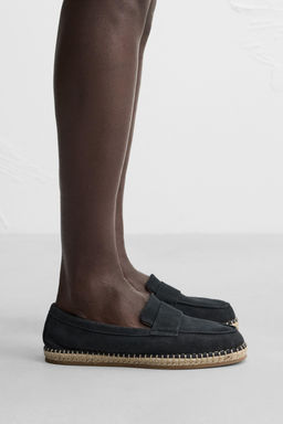 LEATHER VAMP ESPADRILLES