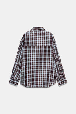 CHECK WRAP SHIRT - Zara фото 6