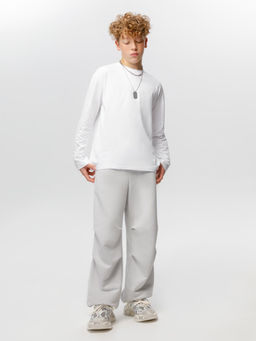 КБ 302925/белый лонгслив (футболка дл.рукав) подр