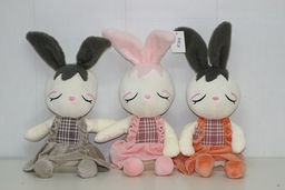 Мягкая игрушка Зайка с меховыми ушами 48 см - Storyland фото 6