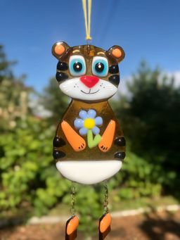 Сувенир Тигренок с цветком