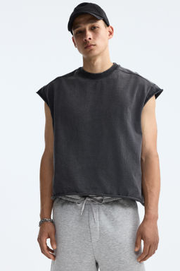Camiseta sin mangas boxy Oversized Fit - H&m фото 11