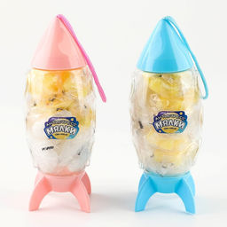 Цена за 15 шт. Антистресс сквиш мялка «Ракета», в банке, МИКС