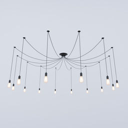 Светильник BayerLux «Паук»,14×40 Вт, E27, чёрный