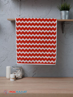 Полотенце махровое пестротканое жаккардовое зигзаг 7203(2) 45х90