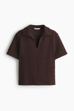 Polo efecto crochet