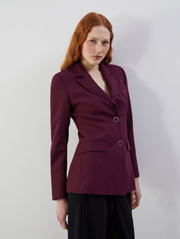 Krep Kad?n Blazer Ceket
