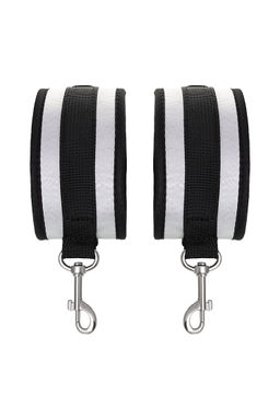 Поножи Anonymo #0157, полиэстер, черно-серебристый, 28,5 см