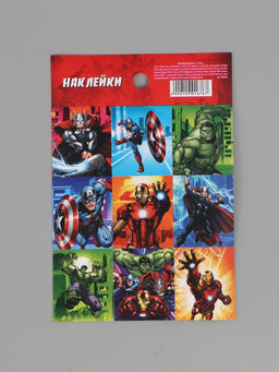 Цена за 10 шт. Наклейки бумажные «Супергерои», 11 × 15.5 см