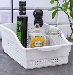 Контейнер Лофт хозяйственный на колесах широкий 305х210х125мм (белый) 622006 Виолет