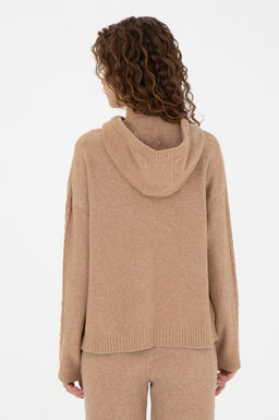 Женский свитер песочного меланжа - U.s. polo assn фото 12