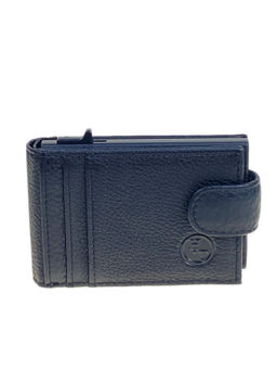 Мужское портмоне из натуральной кожи цвет черный