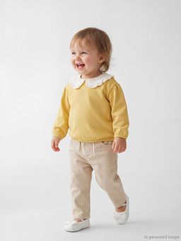 Beli Lastikli K?z Bebek Pantolon