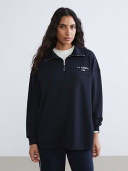 L.A. Athletic Nak??l? Kad?n Kal?n Sweatshirt Tunik