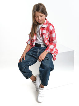 Детские джинсы 33-23505 синий - Mini maxi фото 9